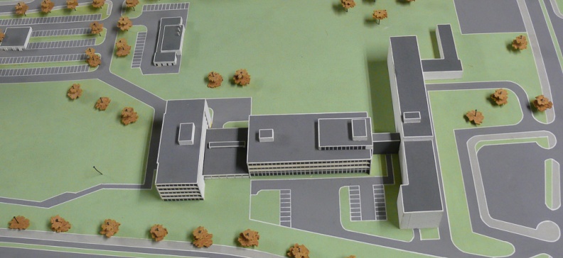 1970 c. gebouw B, Odilia en ketelhuis.jpg